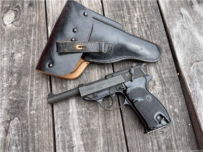 WALTHER P1 Germany 9mm pistol w/ holster