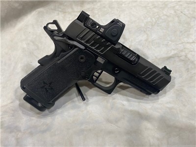 STACCATO 2011 CS 9MM  3.5" DLC BBL TRIJICON RMRcc FT 2 16+1 MAGS *USED*