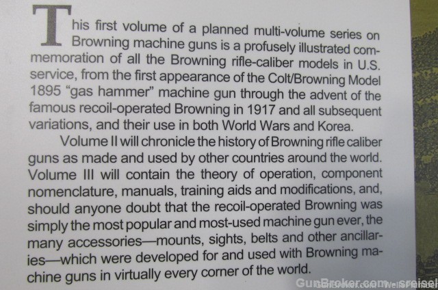 (5 TOTAL VOLUMES) THE BROWNING MACHINE GUN BY COLLECTOR GRADE PUBLICATIONS-img-5