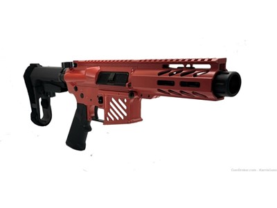 KG Micro Mayhem AR-15 5.56 5" Pistol w SB3 Brace USMC RED