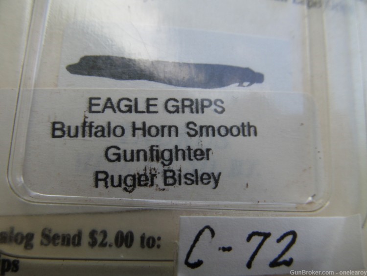Ruger Bisley Buffalo Horn Grips for Super BlackHawk-img-3