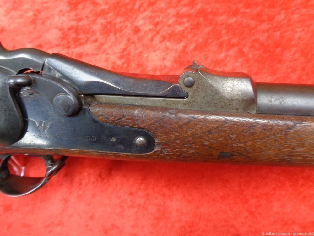1890 US Springfield Model 1873 45/70 Govt Trapdoor Rifle ANTIQUE WE TRADE!-img-4