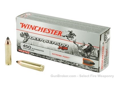 NIB Winchester Deer Season XP .450 Bushmaster 250gr 200rds Case