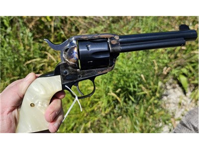 2007 Ruger New Vaquero .45 Colt Revolver Faux MOP Grips