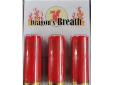 12 Gauge Dragon's Breath 12 ga Shotshells 3pk extends 75 feet No cc fees