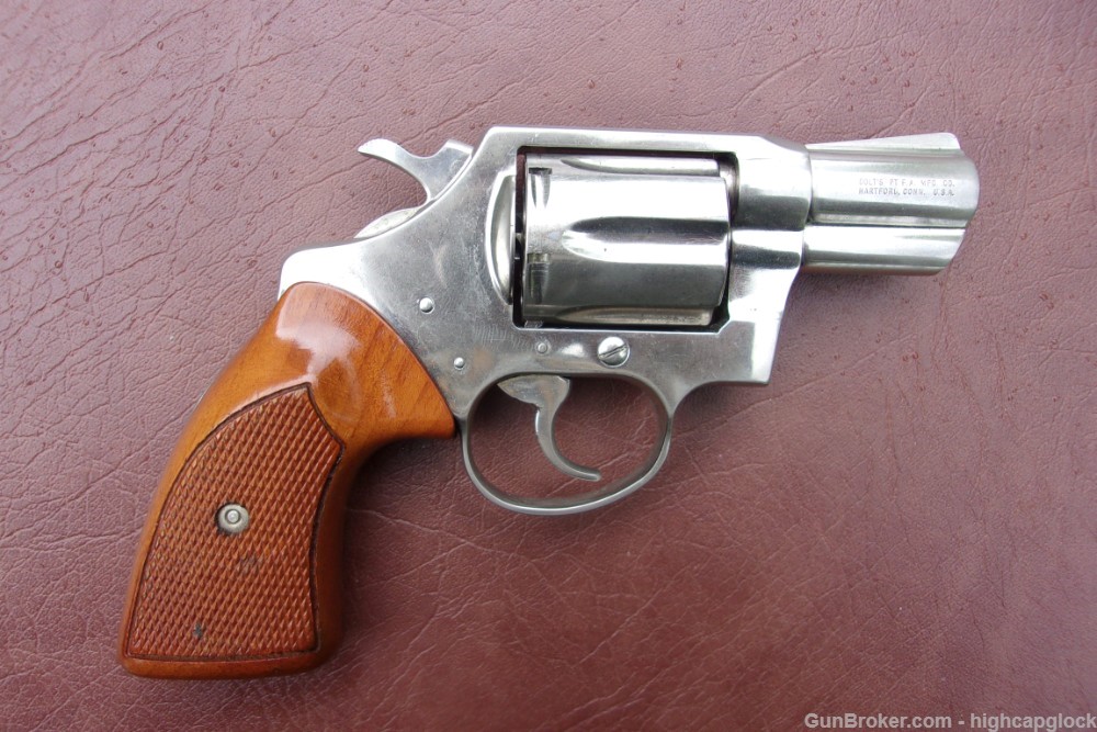 Colt Detective Special .38 Spcl 2" Nickel Revolver 1972 NICE Gun $1START-img-20