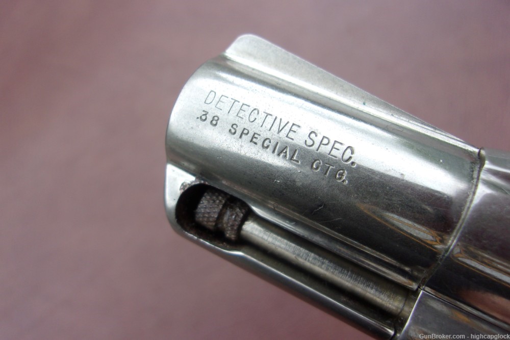 Colt Detective Special .38 Spcl 2" Nickel Revolver 1972 NICE Gun $1START-img-5