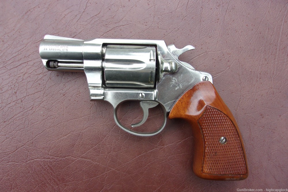 Colt Detective Special .38 Spcl 2" Nickel Revolver 1972 NICE Gun $1START-img-2
