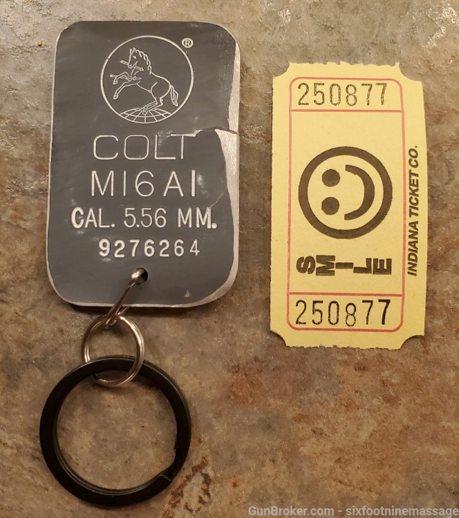 Keychain made from demilled Colt M16A1 receiver souvenir trench art-img-0