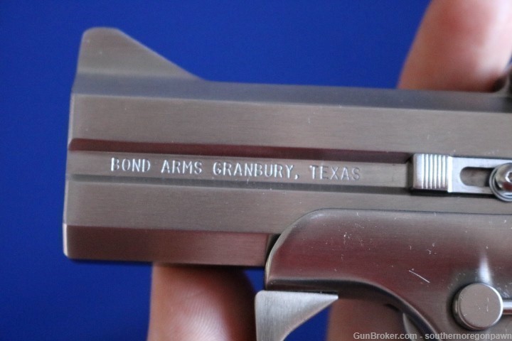 Bond Arms Century 2000 45 colt and 410 3" stainless, rosewood and case-img-2