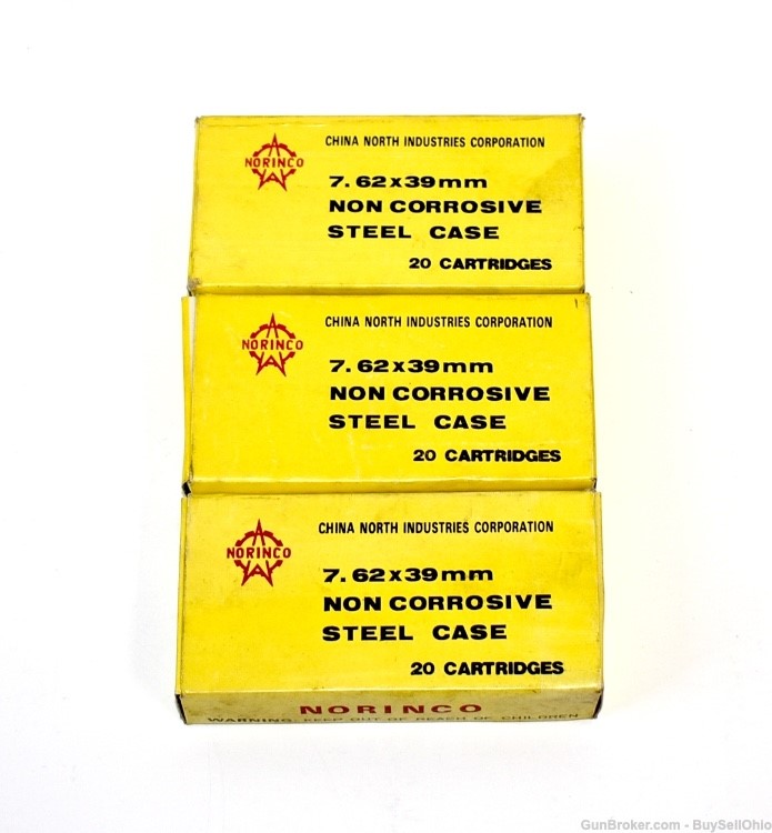 54 RDS Norinco 7.62x39 Steel Core Ammunition 1989-img-0