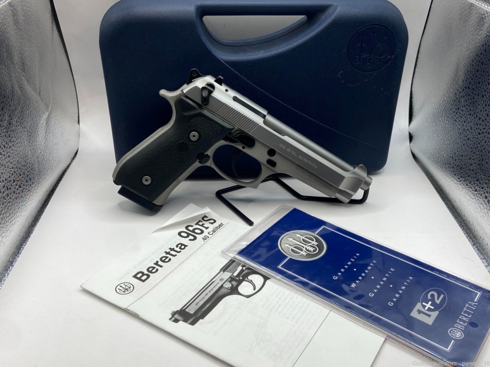 BERETTA 96 5" BARREL .40 S&W WITH 2 MAGS AND BOX (USED) -img-0
