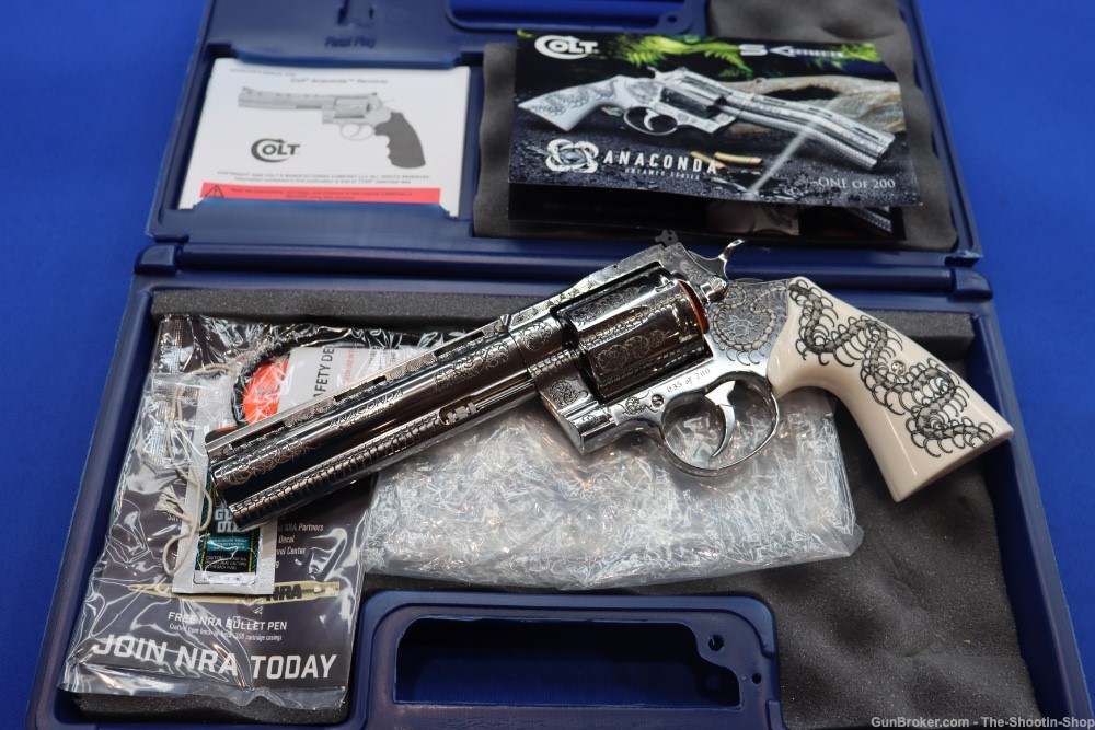 Colt ANACONDA Revolver Untamed Series 44MAG Engraved Stainless 1 of 200 NEW-img-35