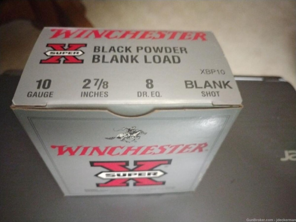 Winchester 10 Gauge Black Powder Blanks-img-1