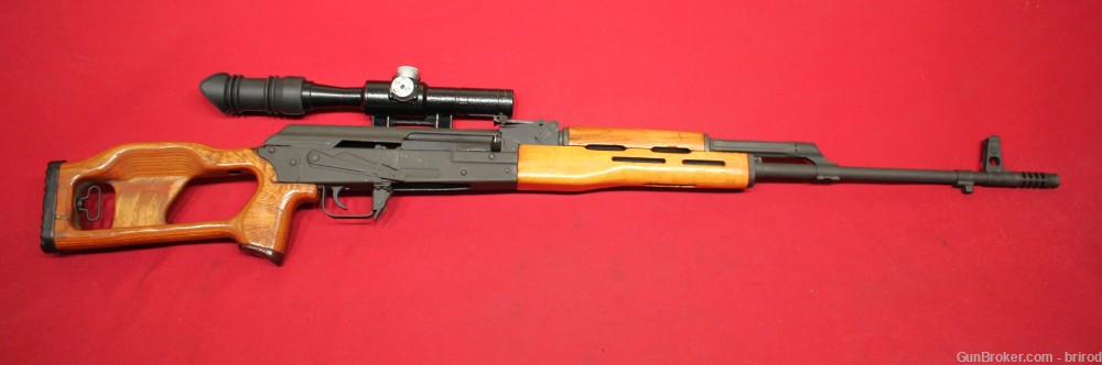 Romanian FPK Dragunov PSL 7.62X54R Semi Auto Rifle W/POSP Scope, 4x Mags-img-3