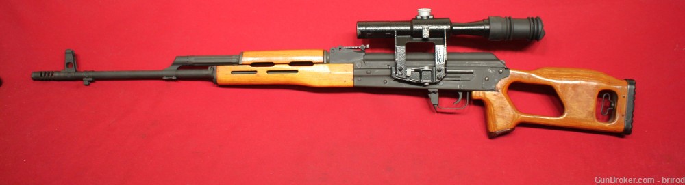 Romanian FPK Dragunov PSL 7.62X54R Semi Auto Rifle W/POSP Scope, 4x Mags-img-2