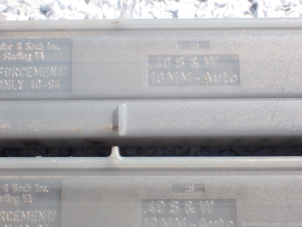 (2 TOTAL) HK MP5 FACTORY L.E. MARKED MAGAZINE .40S&W/10MM HK MP-5 MAGAZINE-img-9