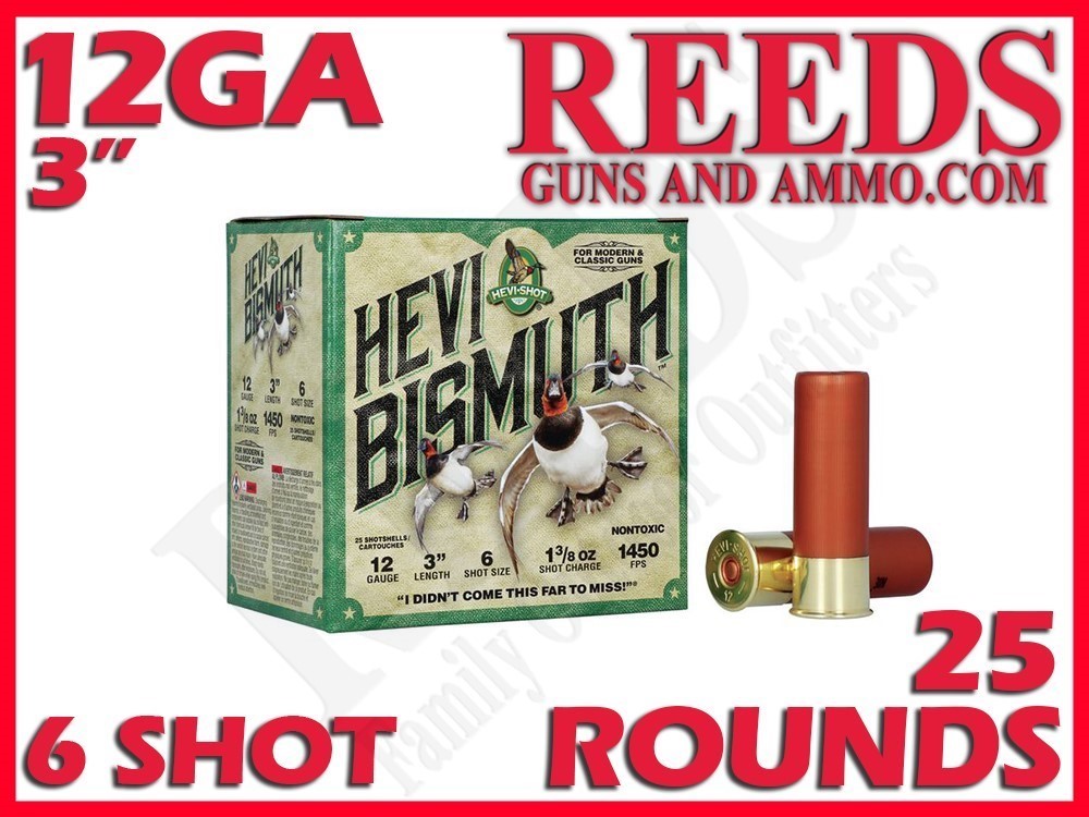 Hevi-Shot Hevi Bismuth Non Toxic 12 Ga 1-3/8oz 6 Shot 3in HS14006-img-0