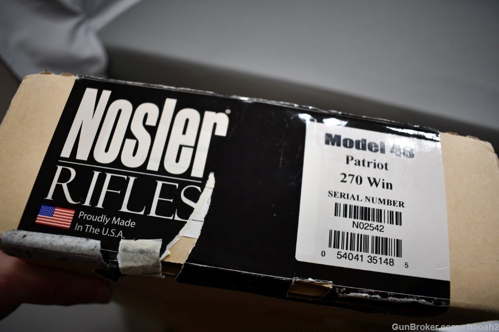 Wonderful Nosler Model M48 Patriot Bolt Action Rifle 270 Win W Box-img-51
