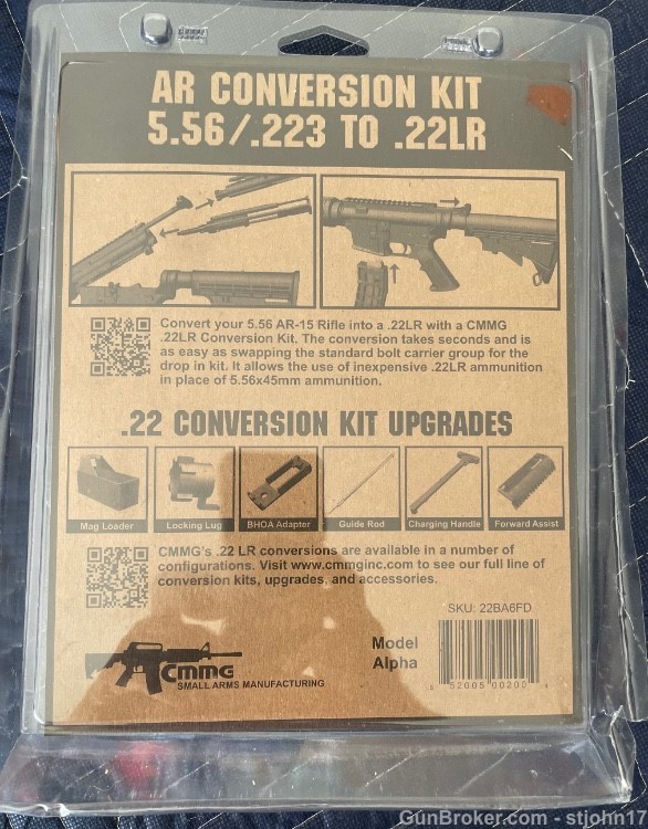 CMMG AR conversion kit 5.56/.223 to .22lr 22 Evolution-img-3