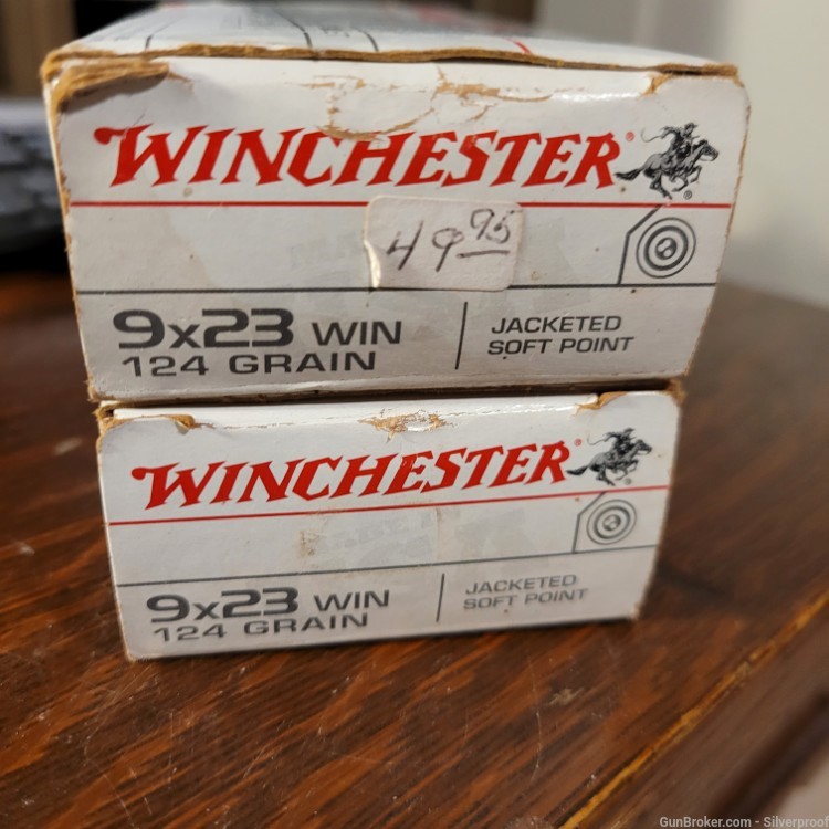 Winchester 9x23 Winchester 124 grain JSP 100rnds-img-2