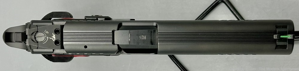Dan Wesson DWX 9mm 5" Full Size 19+1 Light Rail Black DLC Red Grips 92001-img-8