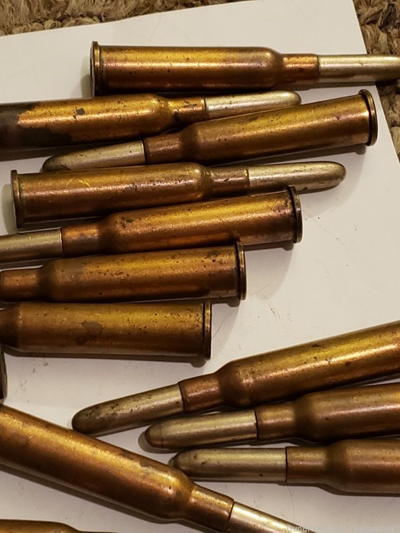 Five rounds of original 6.5 Dutch ammo ammunition 6.5x53r 6.5x53.5 -img-3