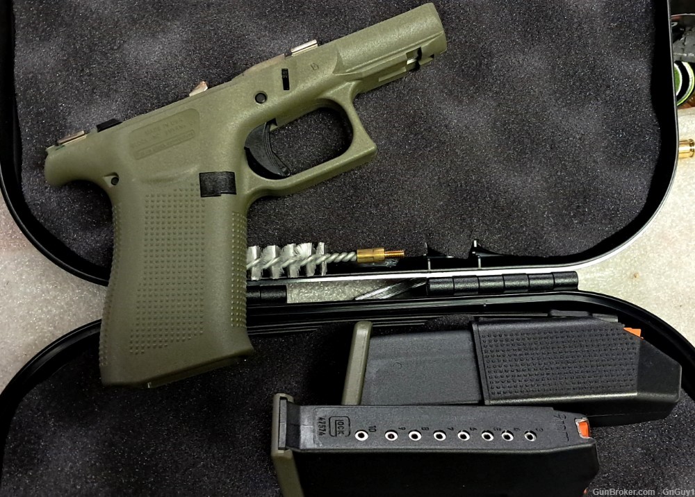 Glock OEM Molded Battlefield Green MOS Lower 43x 43 x 48 Case 9mm 9 mm-img-1
