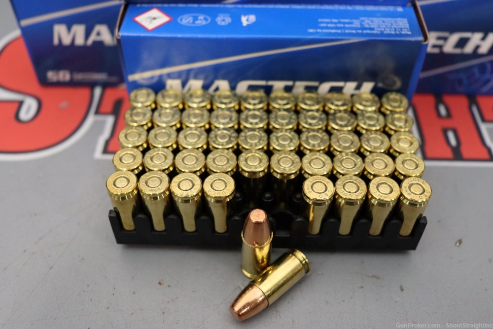 Lot O' 200rds MAGTECH 9mm 147gr Subsonic Flat Point FMJ Ammo-img-5