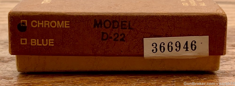 DAVIS INDUSTRIES 3" NICKEL D-22 DERRINGER O/U .22 LR ORIGINAL BOX & PAPERS-img-3