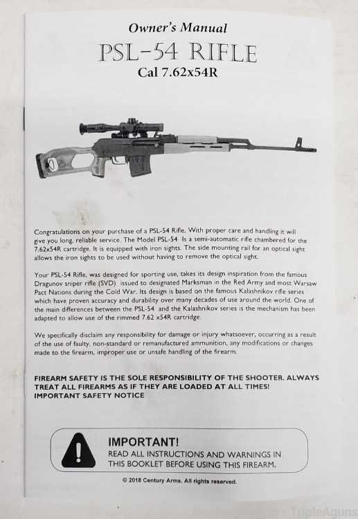 Century Arms PSL 54 rifle with scope 10rd CA LEGAL -img-19