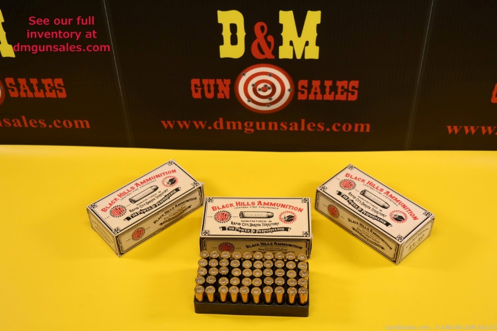 BLACK HILLS .44-40 WIN 200GR RNFP AMMO 150 ROUNDS (3 BOXES)-img-0