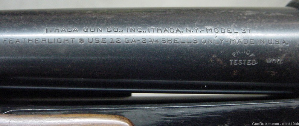 Ithaca 37 Featherlight Pump 12ga Shotgun-img-5