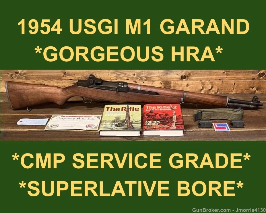 M1 GARAND 1954 CMP SERVICE GRADE EXC. ORIG. BARREL 1/1+ EXCEPTIONAL GARAND -img-0