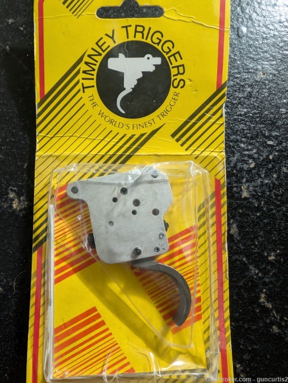 Remington 700 Trigger, Timney, Nickel Plated, NO SAFETY-img-0