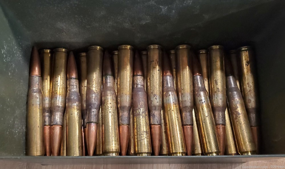 56 Rnds. Lake City 50 BMG FMJ 640gr Ammo With Can - Federal Premium 50 cal-img-0