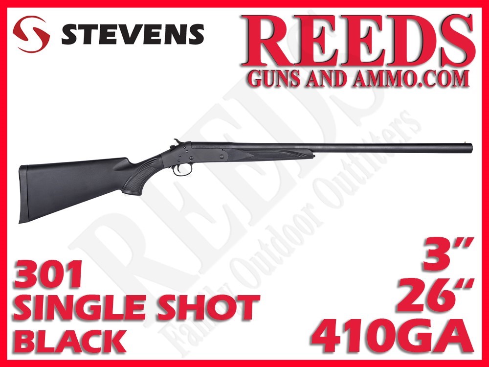 Savage Stevens 301 Single Shot Black 410 Ga 3in 26in 19201-img-0