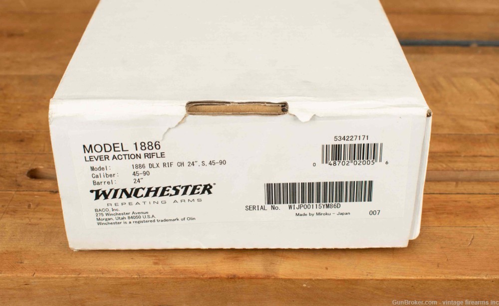 BROWNING WINCHESTER 1886 DELUXE, 45-90 – UNFIRED, BOX-img-22