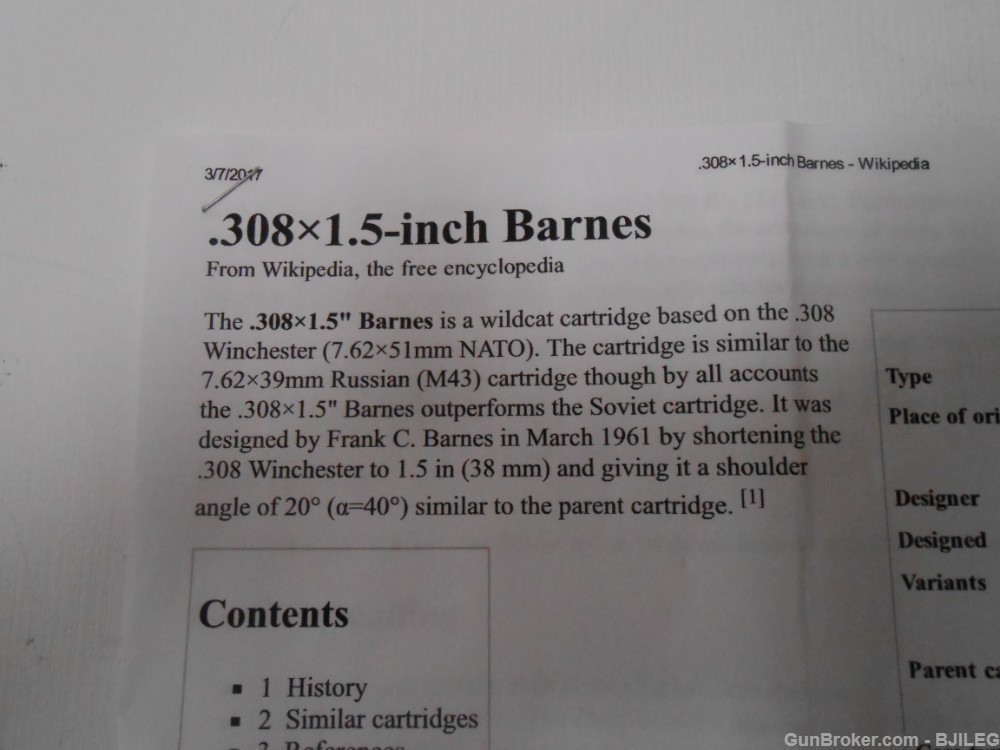 BENCHREST  30 BARNES / 308X1.5"   -img-4