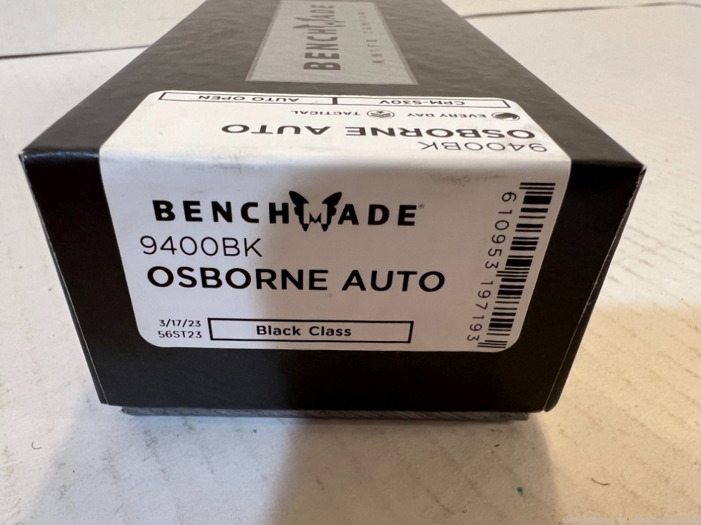 Benchmade 9400BK Osborne AUTO Folding Knife, Green Aluminum Handles #14-img-4