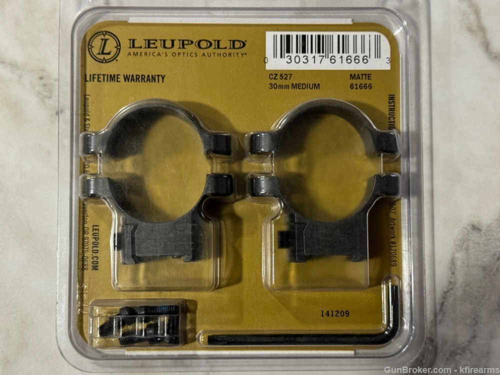 Leupold Rings 30mm CZ 527 Med 61666-img-1