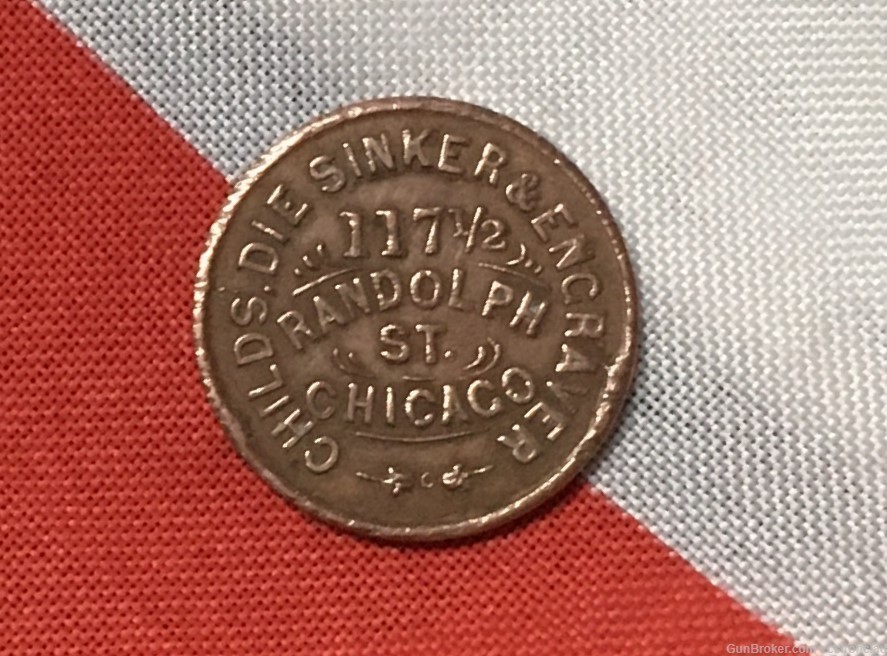 Civil War Coin / merchants token 1861 -img-3