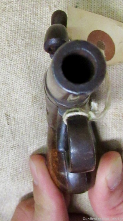 Civil War Period Unmarked American .32 Percussion Single Shot Pistol-img-7