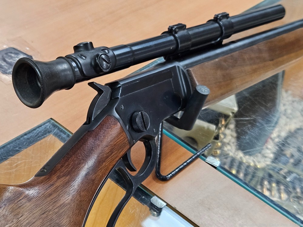 MARLIN MODEL 39A 22LR LEVER ACTION WITH MOSSBERG NOMAD 4X SCOPE-img-3