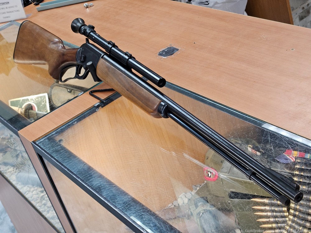 MARLIN MODEL 39A 22LR LEVER ACTION WITH MOSSBERG NOMAD 4X SCOPE-img-1