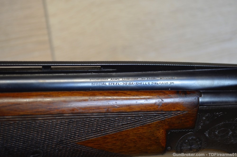 Browning Superposed belgium 20 gauge 26" mfg 1958 over and under-img-13