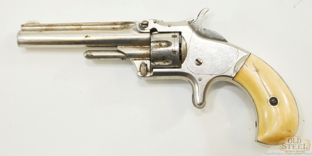 Smith And Wesson First Model 3rd Variant .22 Short ANTIQUE Revolver-img-4
