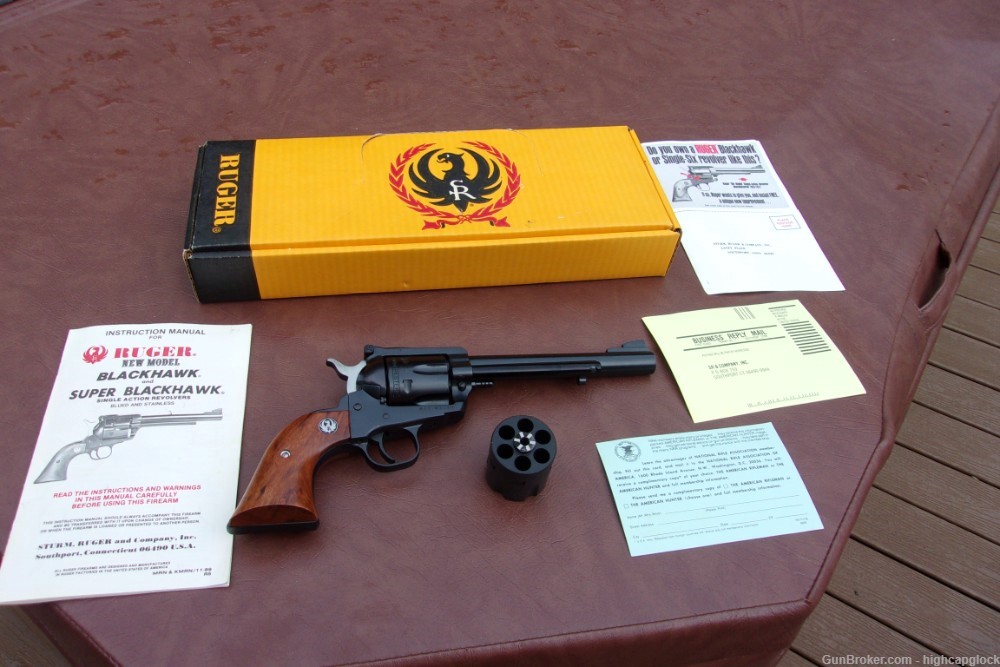 Ruger Blackhawk .38-40 & 10mm Buckeye 6.5" Revolver 99% MADE 1990 $1START-img-1