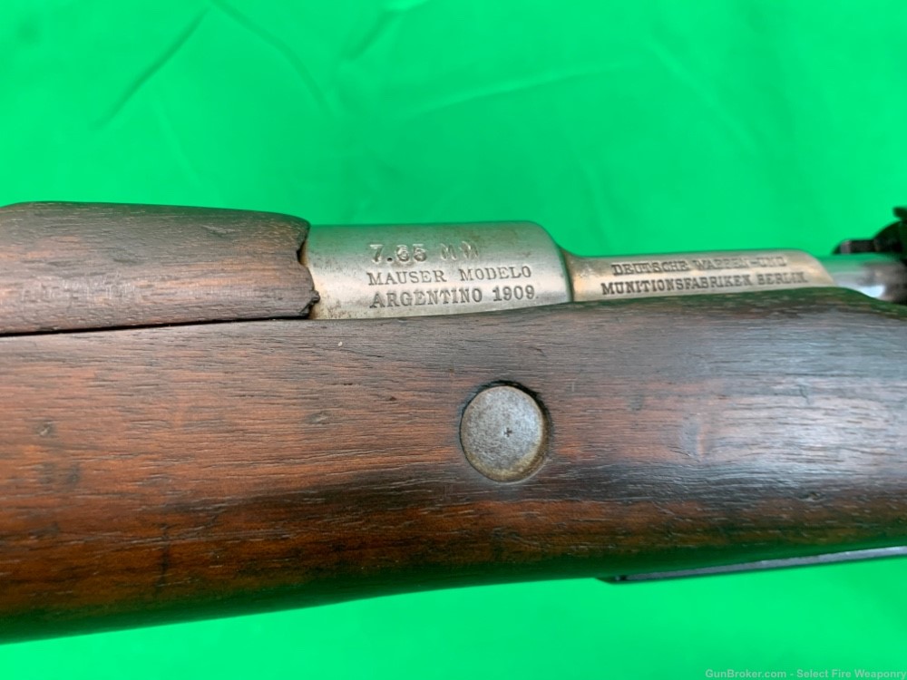 Argentine Contract German Mauser 1909 Cavalry Carbine w/ crest 7.65 cal C&R-img-18