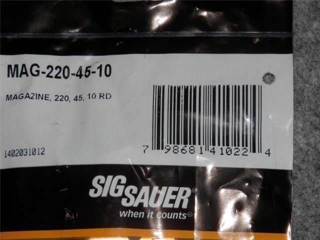 SIG P220 STAINLESS 45ACP 10 ROUND MAG-220-45-10-img-1